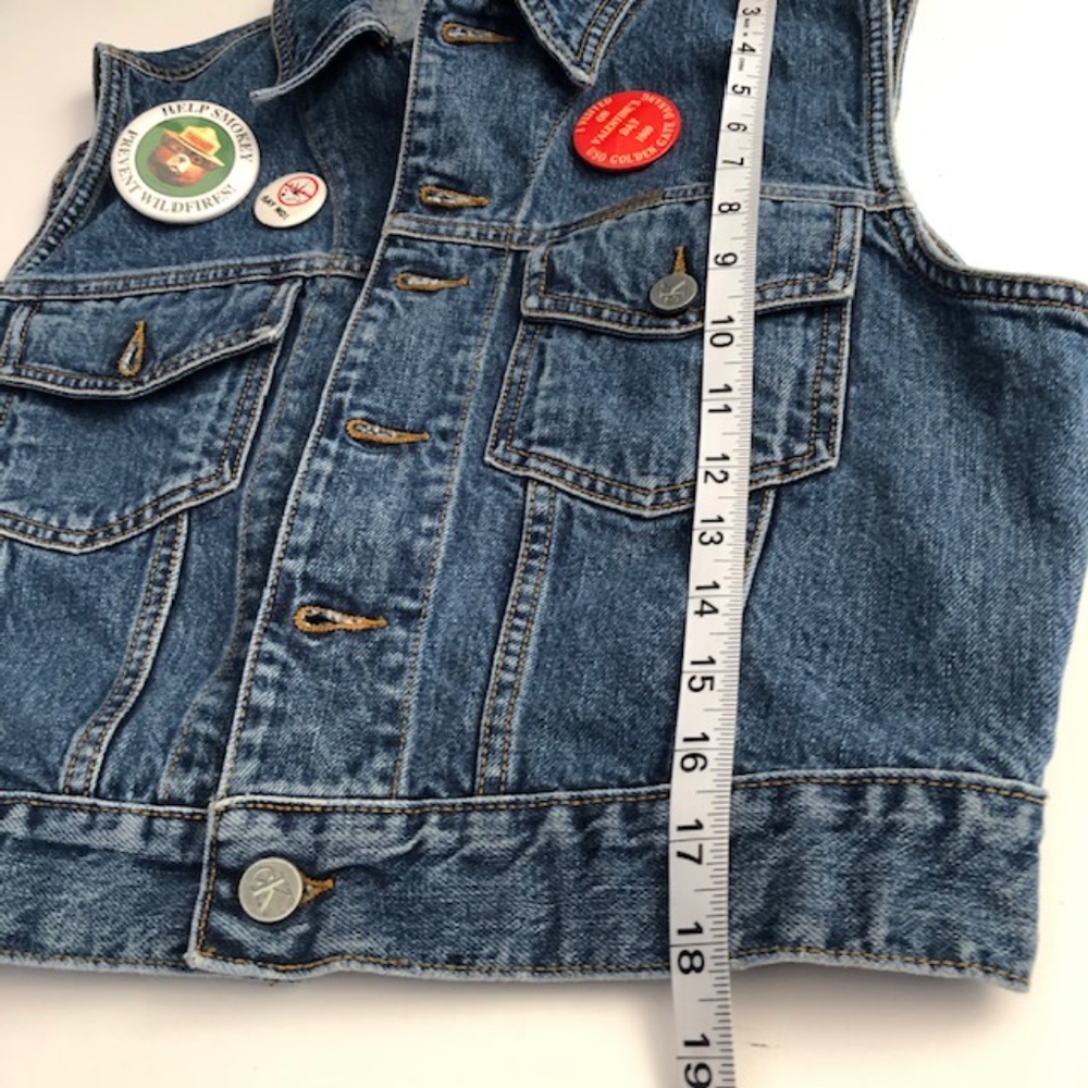 Calvin Klein Denim Vest Rare - Picture 4 of 10